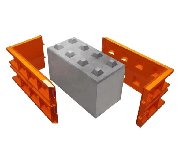 High Quality Steel Formwork Concrete Block Protective Wall Concave Convex Block Mold