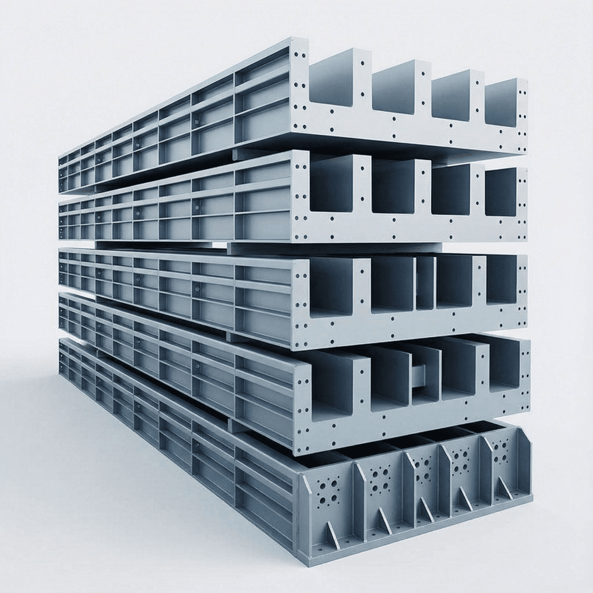 The Newly Launched Concrete Hollow square Pile Steel Formwork Concrete Pile Production Line and Concrete square Pile Molds