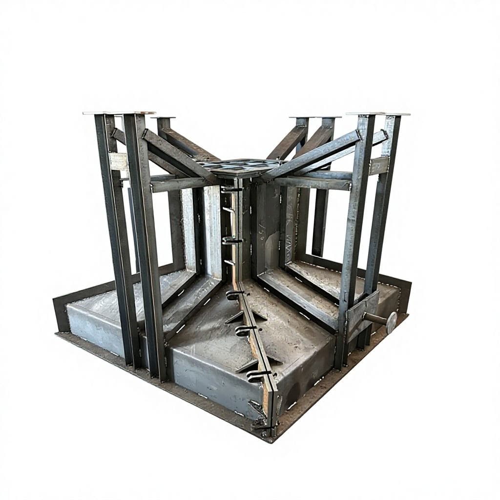 Steel Foundation Block Mold Custom Size Reusable Concrete Block Formwork for Building Foundation