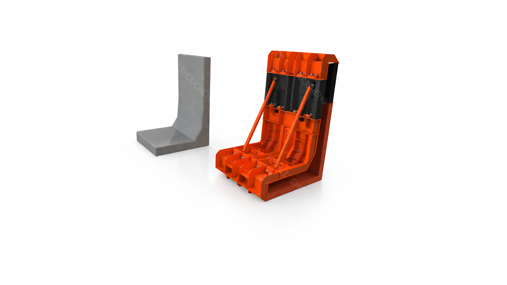 Moule mural en L durable - Expédition rapide