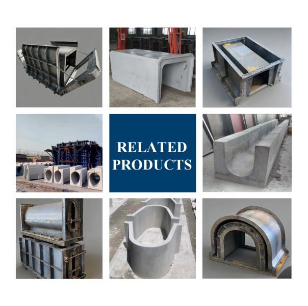 Industrial OEM ODM Rectangular Drainage Channel Steel Mould | Precast Concrete Irrigation Ditch Mold for Road Construction