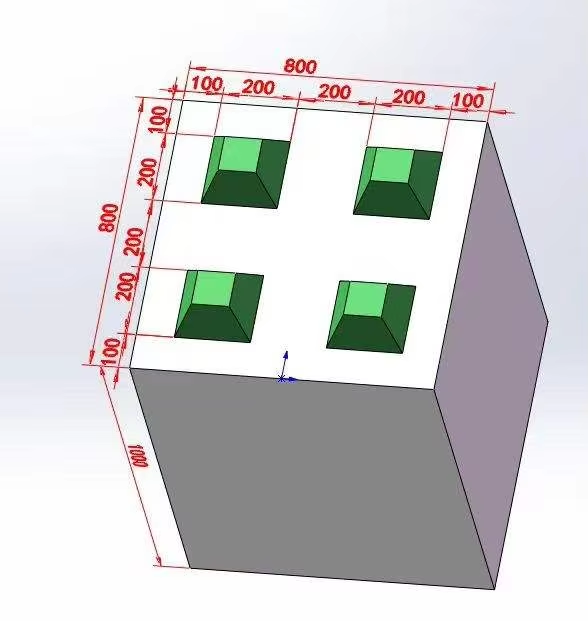 OEM ODM Q235 Steel Concrete Mold, Smooth Surface, Custom Size, High Quality - Concave Convex Block Mold for Construction